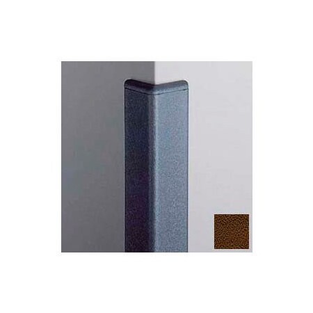 Pawling Surface Mounted Corner Guard 90Deg, 2'' Wings, 12' Height W/Caps, Brown CG-20-12-4